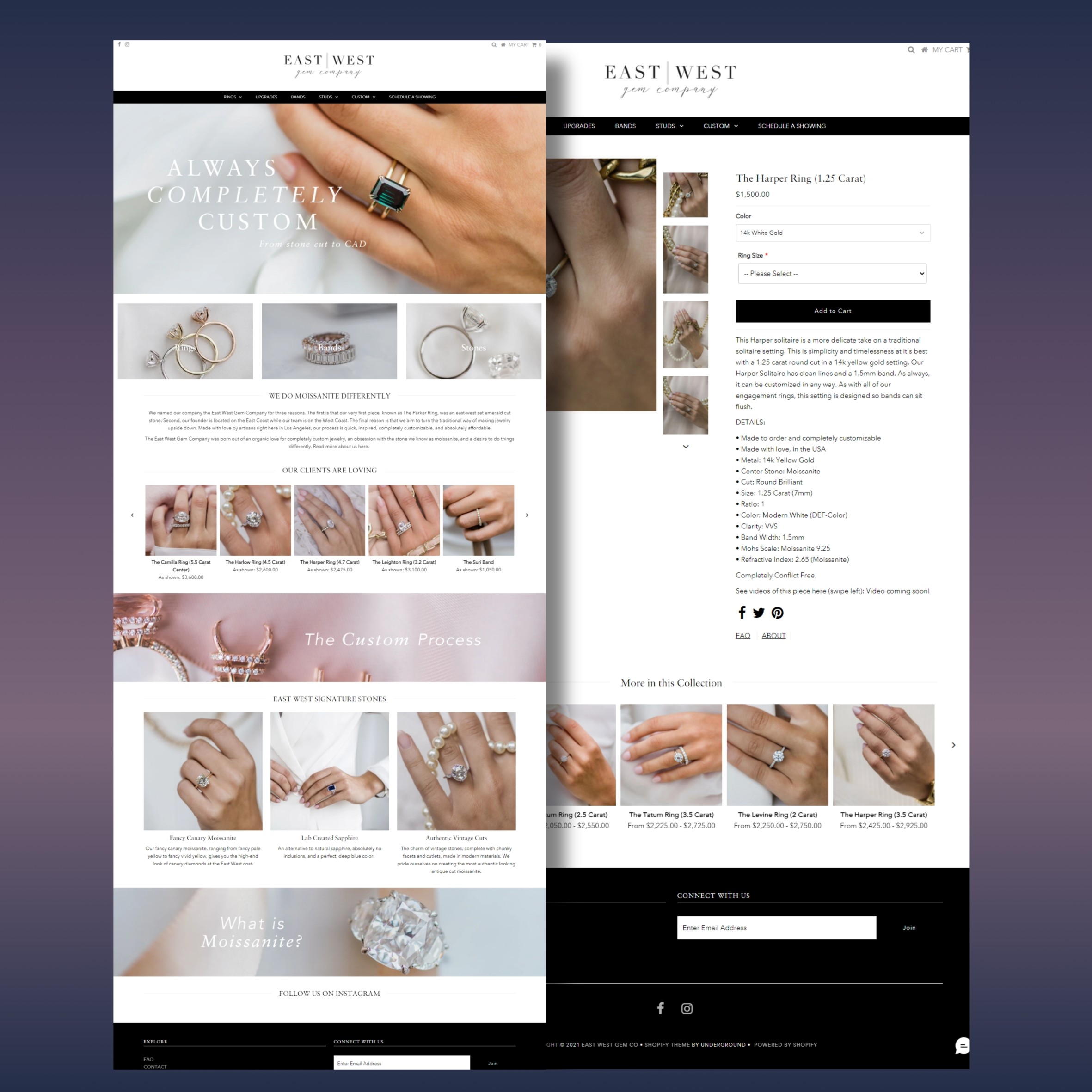E-Commerce Website For luxury Jewelry Brands